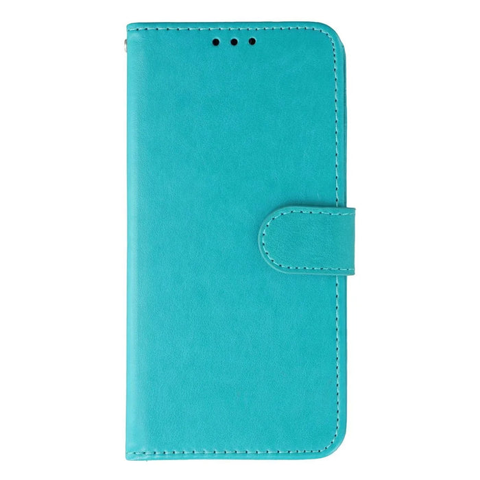 For Samsung Galaxy S26 Case PU Leather Flip Wallet Phone Cover with Strap - Blue - 4