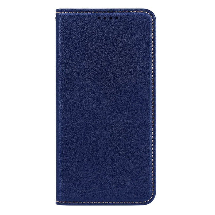 For Samsung Galaxy A27 5G Case Wallet RFID Blocking Leather Phone Cover Strong Magnetic Closure - Blue - 5