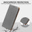 For Samsung Galaxy A37 5G Case Wallet RFID Blocking Leather Phone Cover Strong Magnetic Closure - Grey - 4