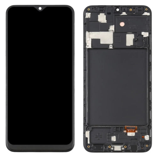 For Samsung Galaxy A20 A205 Grade C OLED Screen and Digitizer Assembly + Frame (without Logo) - 1