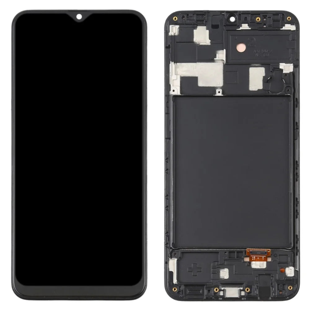 For Samsung Galaxy A20 A205 Grade C OLED Screen and Digitizer Assembly + Frame (without Logo) - 1