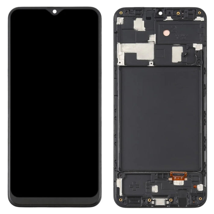 For Samsung Galaxy A20 A205 Grade C OLED Screen and Digitizer Assembly + Frame (without Logo) - 1