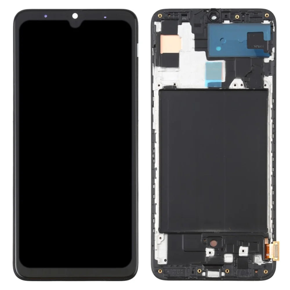 For Samsung Galaxy A70 A705 Grade C OLED Screen and Digitizer Assembly + Frame (without Logo) - 1