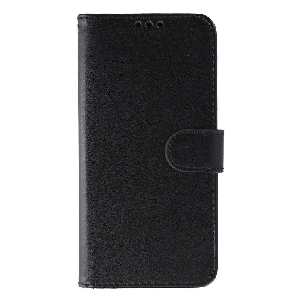 For Samsung Galaxy S26 Ultra Case PU Leather Flip Wallet Phone Cover with Strap - Black - 4