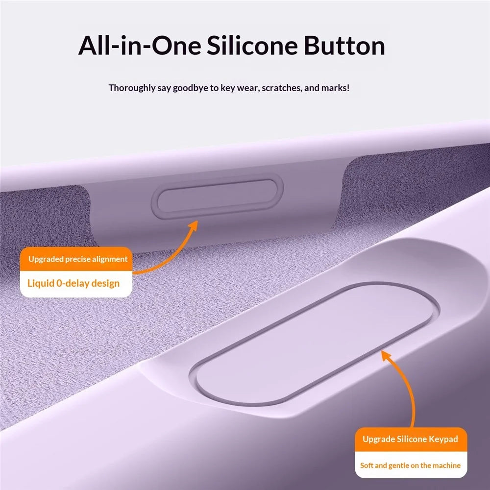 For iPhone 18 Pro / 17 Pro Magnetic Case Skin-Friendly Liquid Silicone + PC Phone Cover Compatible with MagSafe - Purple - 3