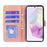 For Samsung Galaxy A27 5G Case Flip Wallet Striped Texture Leather Phone Cover - Rose Gold - 2