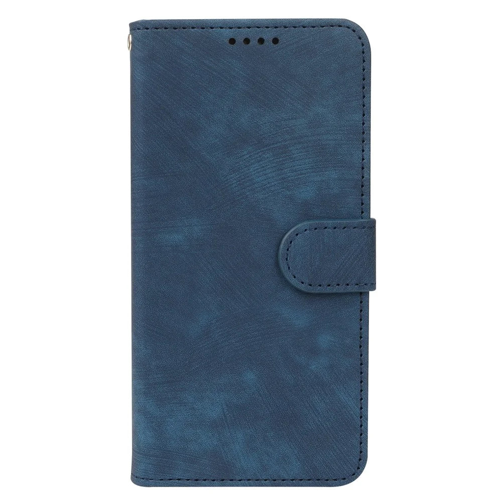 For Samsung Galaxy A37 5G Case Flip Wallet Striped Texture Leather Phone Cover - Blue - 5