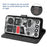 For Samsung Galaxy S26+ Case Retro PU Leather Wallet Phone Cover with Rotating Card Slots Holder - Black - 3