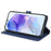For Samsung Galaxy S26+ Case Magnetic Clasp Four Leaf Clover Leather Phone Cover - Blue - 3