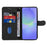 For Samsung Galaxy A37 5G Wallet Case Leather Phone Cover Stand with Curved Line Design -  Black - 2