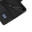 For Samsung Galaxy S26+ Wallet Case Leather Phone Cover Stand with Curved Line Design -  Black - 5