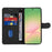 For Samsung Galaxy A57 5G Wallet Case Leather Phone Cover Stand with Curved Line Design -  Black - 2