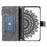 For Samsung Galaxy A22 5G (EU Version) Drop-proof Phone Case Zipper Pocket Wallet Mandala Flower Imprinted PU Leather Stand Cover Multiple Card Slots - Grey - 2