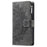 For Samsung Galaxy A22 5G (EU Version) Drop-proof Phone Case Zipper Pocket Wallet Mandala Flower Imprinted PU Leather Stand Cover Multiple Card Slots - Grey - 6