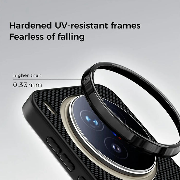 ABEEL CF-Lyocell Series For vivo X300 Pro 5G Magnetic Case Microfiber + PC + E-TPU Phone Cover - No.1 - 3