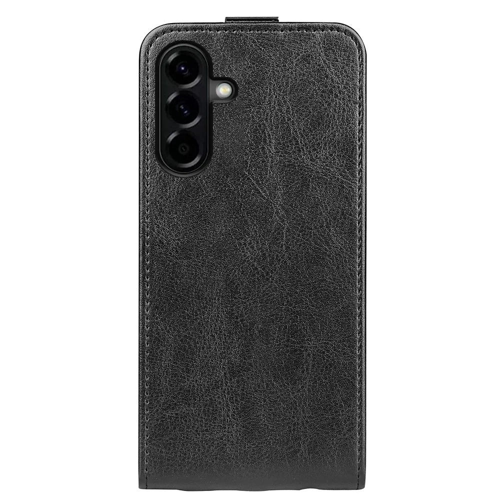 For Samsung Galaxy A57 5G Case with Card Slots Vertical Flip Leather Phone Cover - Black - 7