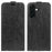 For Samsung Galaxy A37 5G Case with Card Slots Vertical Flip Leather Phone Cover - Black - 1
