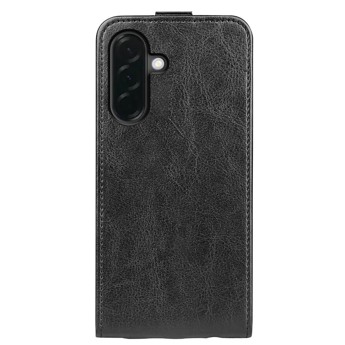For Samsung Galaxy A37 5G Case with Card Slots Vertical Flip Leather Phone Cover - Black - 7