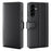 For Samsung Galaxy A57 5G Case Genuine Split Leather Phone Cover with Wallet Stand - Black - 1
