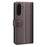 For Samsung Galaxy A37 5G Case Genuine Split Leather Phone Cover with Wallet Stand - Brown - 7