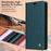 YIKATU For Google Pixel 10a Phone Cases  Magnetic Closure PU Leather Mobile Cover - Green - 4