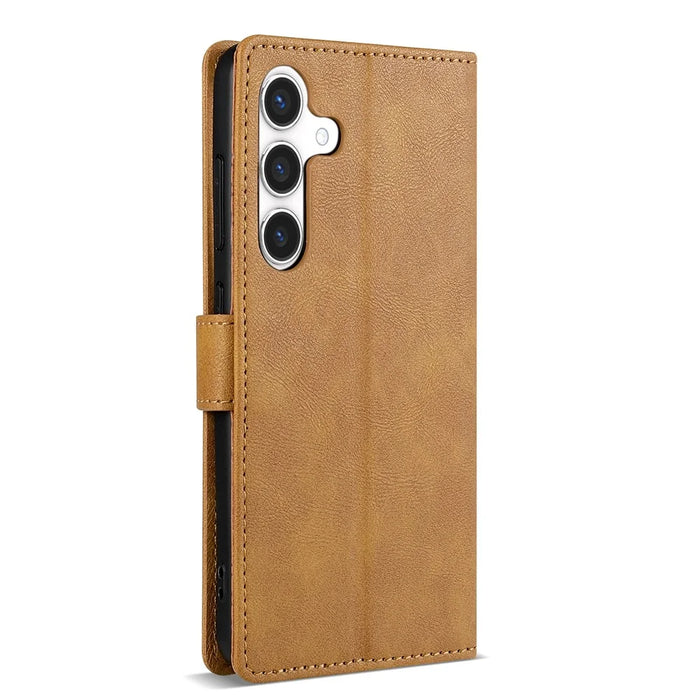 N.BEKUS CSJ-001 For Samsung Galaxy S26 Stand Case PU Leather Wallet Phone Cover - Brown - 5