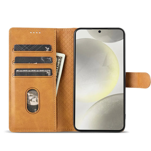 N.BEKUS CSJ-001 For Samsung Galaxy A37 5G Stand Case PU Leather Wallet Phone Cover - Brown - 2