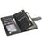 For Samsung Galaxy S26+ Case Rhombus Stitching Leather Wallet Phone Cover with Long   /   Short Strap - Black - 3