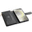 For Samsung Galaxy S26+ Case Rhombus Stitching Leather Wallet Phone Cover with Long   /   Short Strap - Black - 4