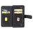 For Samsung Galaxy S26+ Leather Case with 10 Card Holder Phone Cover Stand - Black - 3