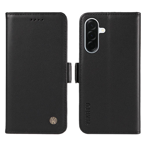 YIKATU For Samsung Galaxy A37 5G Wallet Phone Case  YK-003 Leather Stand Cover -  Black - 1