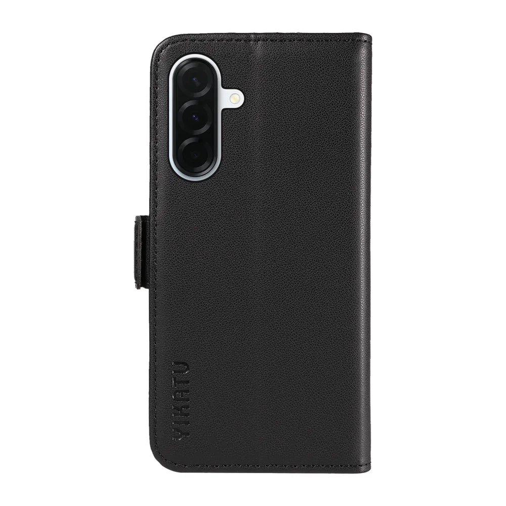 YIKATU For Samsung Galaxy A37 5G Wallet Phone Case  YK-003 Leather Stand Cover -  Black - 7