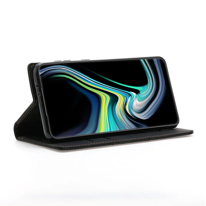 For Samsung Galaxy A37 5G Wallet Case Magnetic Closing Leather Phone Cover - Black - 3