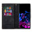 For Samsung Galaxy A37 5G Wallet Case Color Splicing Leather Phone Cover with Stand - Black - 2