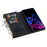 For Samsung Galaxy A37 5G Wallet Case Color Splicing Leather Phone Cover with Stand - Black - 4
