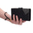For Samsung Galaxy S25 FE Wallet Case Color Splicing Leather Phone Cover with Stand - Black - 7