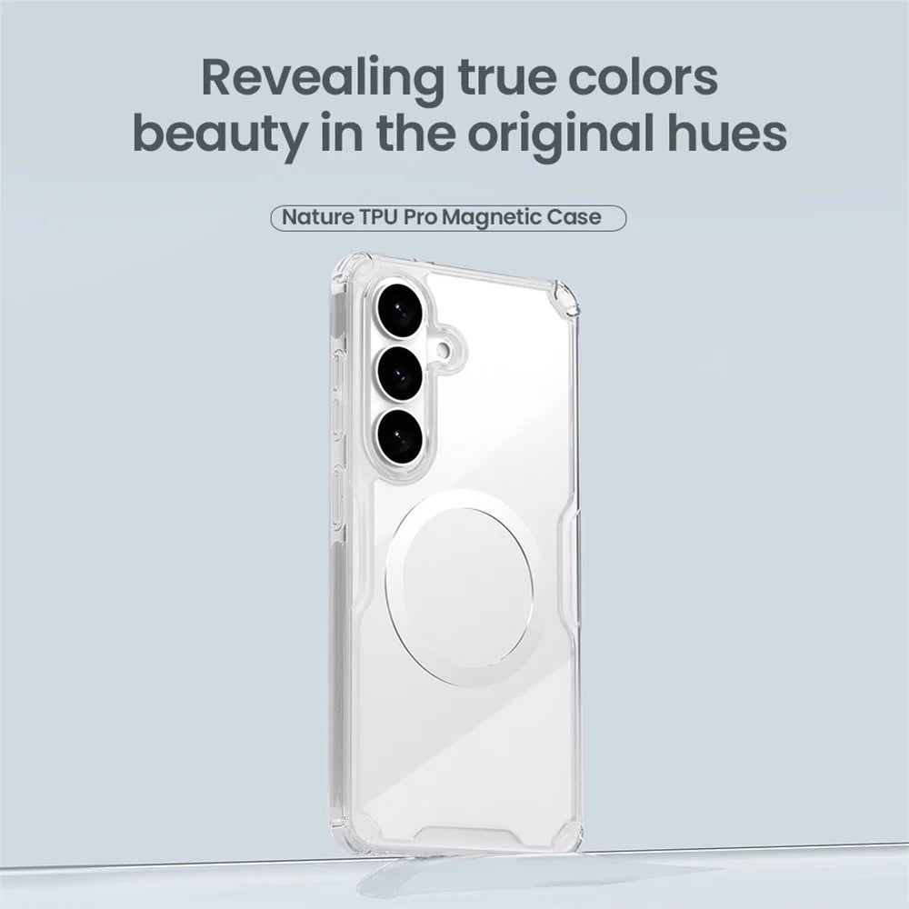 NILLKIN Nature Pro Series for Samsung Galaxy S26 Magnetic Case TPU + PC Ultra Clear Phone Cover - 6
