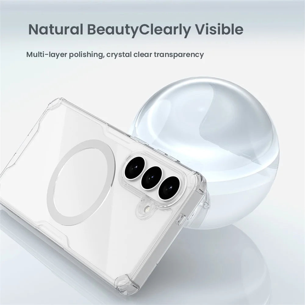 NILLKIN Nature Pro Series for Samsung Galaxy S26 Magnetic Case TPU + PC Ultra Clear Phone Cover - 7