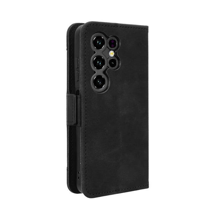 For Oukitel C2 Leather Case Phone Wallet Cover with Multiple Card Slots - Black - 7