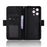 For Oukitel C3 Leather Case Phone Wallet Cover with Multiple Card Slots - Black - 4
