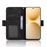 For vivo Y500 Pro 5G Leather Case Phone Wallet Cover with Multiple Card Slots - Black - 5