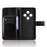 For Oukitel C5 PU Leather Case with Strap Crazy Horse Texture Phone Wallet Cover - Black - 4