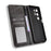 For Oukitel C2 Leather Case Wallet Stand Retro Texture Phone Cover - Black - 5