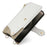 For OnePlus 15 5G Leather Case Wallet Stand Cover Irregular Tail Style with Chain Strap - White - 2