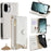 For OnePlus Ace 6T 5G / Ace 6 5G Leather Case Wallet Stand Cover Irregular Tail Style with Chain Strap - White - 1