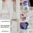 For OnePlus Ace 6T 5G / Ace 6 5G Leather Case Wallet Stand Cover Irregular Tail Style with Chain Strap - White - 4