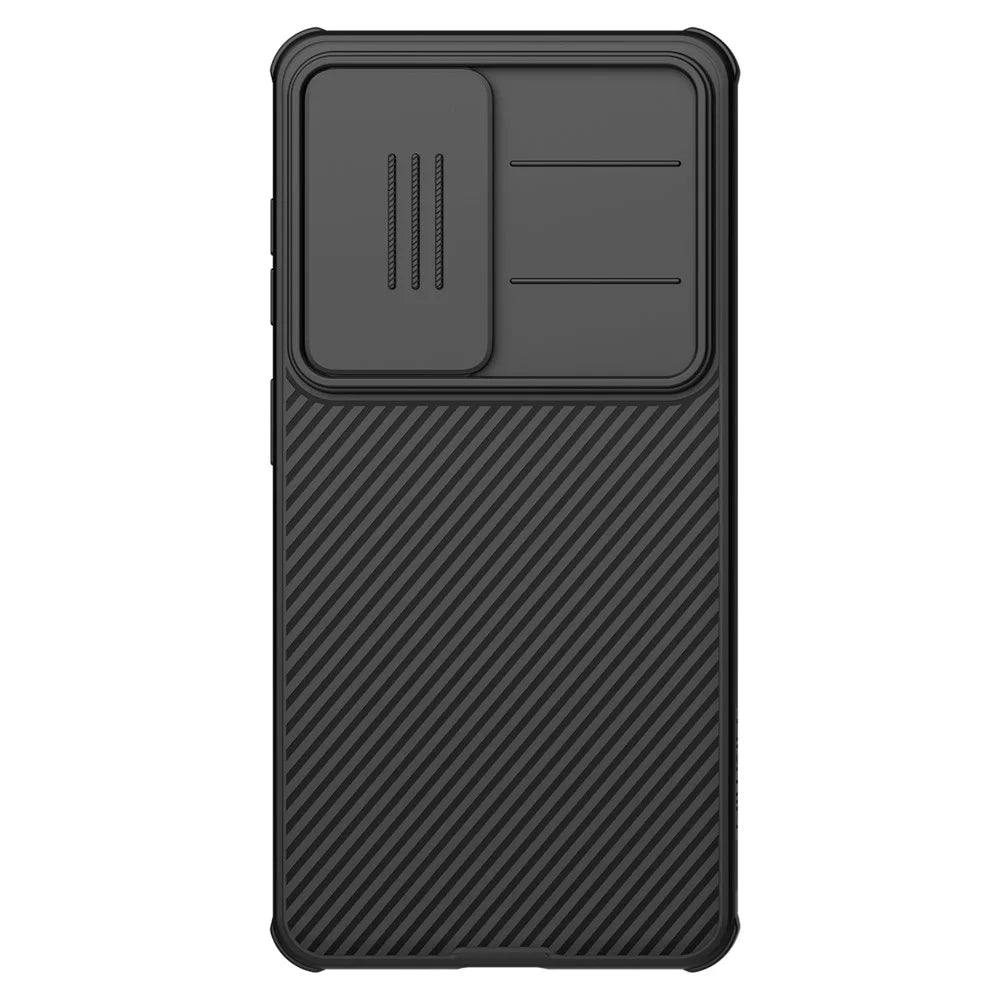 NILLKIN Camshield Pro Series for Samsung Galaxy S26 Case PC + TPU Phone Cover with Camera Slider - Black - 1