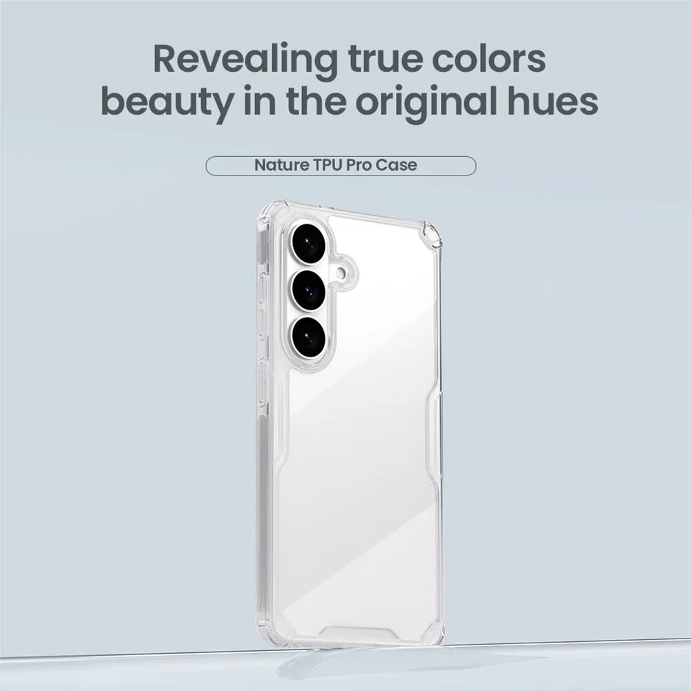 NILLKIN Nature Pro Series For Samsung Galaxy S26+ Case PC + TPU Anti-Scratch Clear Back Cover - 6