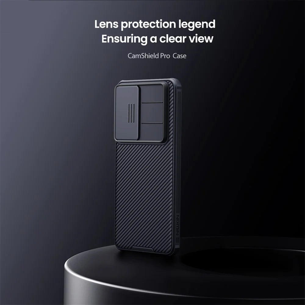 NILLKIN Camshield Pro Series for Samsung Galaxy S26+ Case PC + TPU Phone Cover with Camera Slider - Black - 7