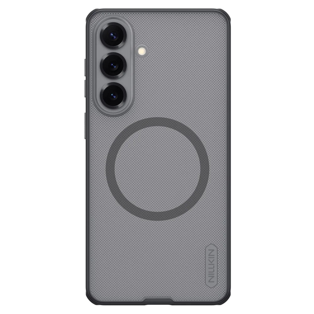 NILLKIN Super Frosted Shield Pro for Samsung Galaxy S26+ Magnetic Case Matte PC TPU Clear Black Phone Back Cover - Transparent Black - 1